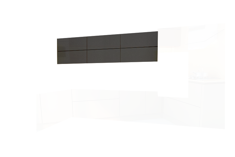 фотография из конструктора Мир Вокруг Кухни - верхний модуль цвета Антрацит Суперматовый