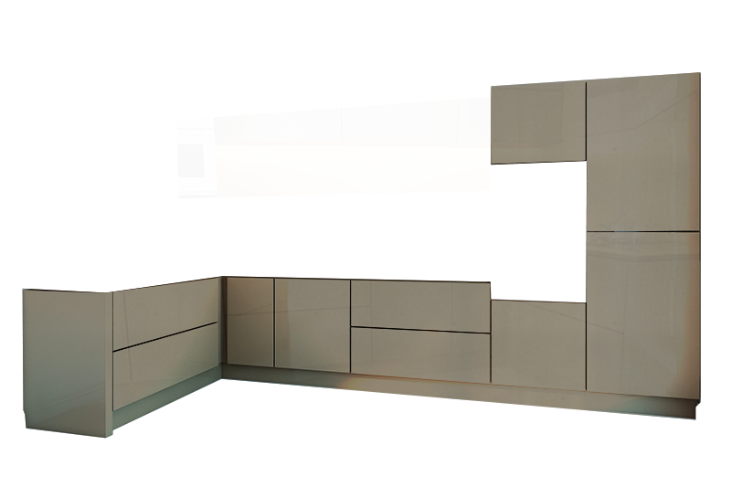 фотография из конструктора Мир Вокруг Кухни - нижний модуль цвета Базальт Суперматовый