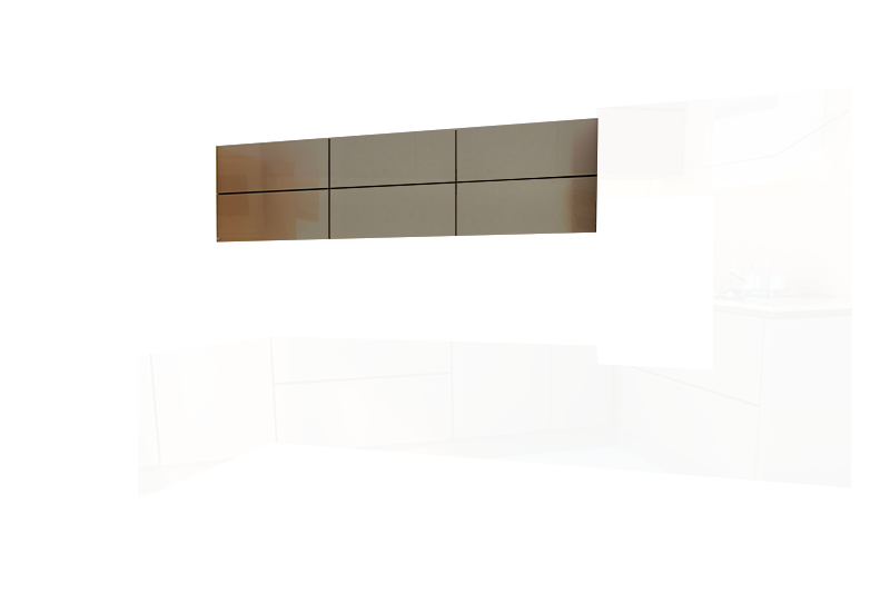 фотография из конструктора Мир Вокруг Кухни - верхний модуль цвета Базальт Суперматовый