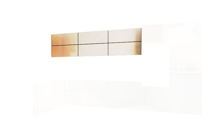 фотография из конструктора Мир Вокруг Кухни - верхний модуль цвета Белый Металлик