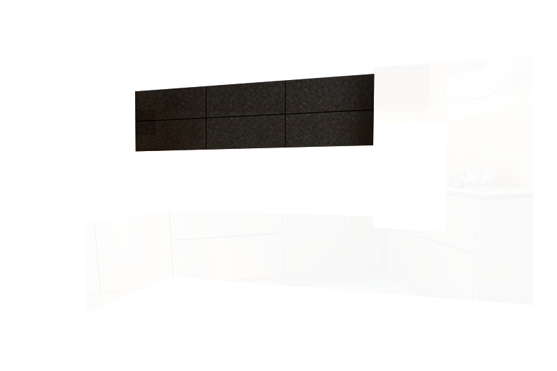 фотография из конструктора Мир Вокруг Кухни - верхний модуль цвета Черный Металлик