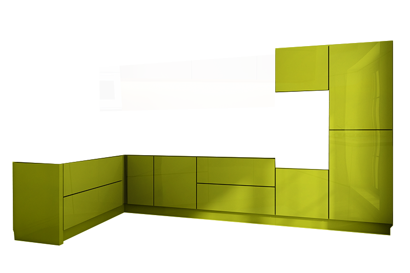 фотография из конструктора Мир Вокруг Кухни - нижний модуль цвета Фисташковый
