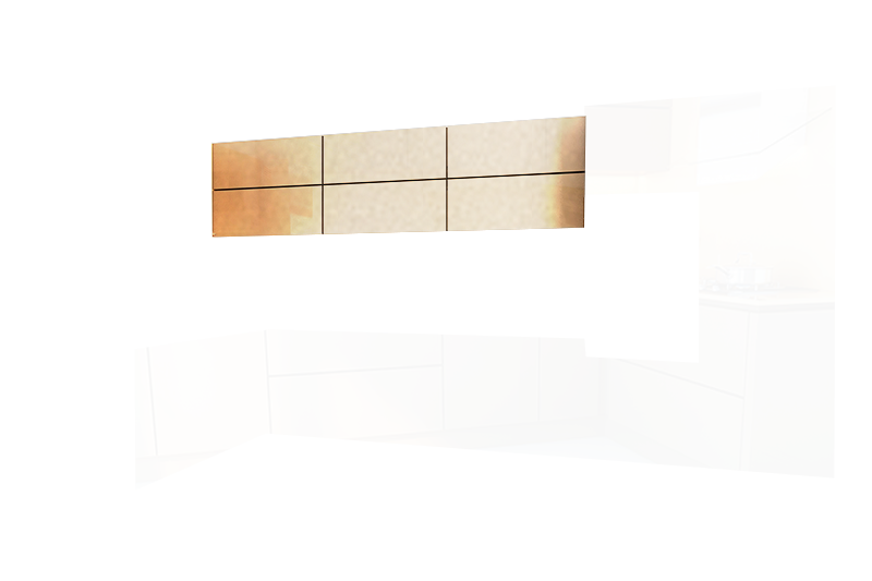 фотография из конструктора Мир Вокруг Кухни - верхний модуль цвета Кашемир Металлик