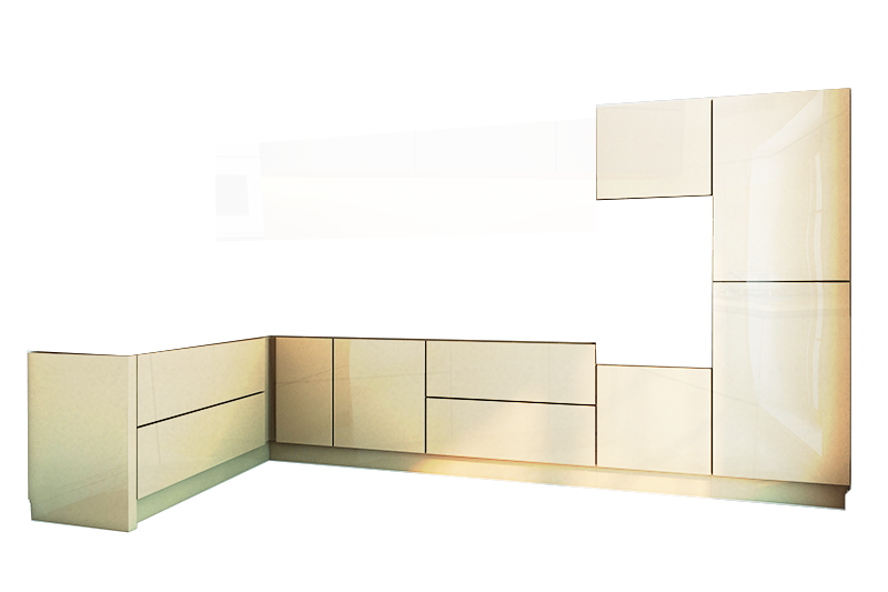 фотография из конструктора Мир Вокруг Кухни - нижний модуль цвета Магнолия Металлик