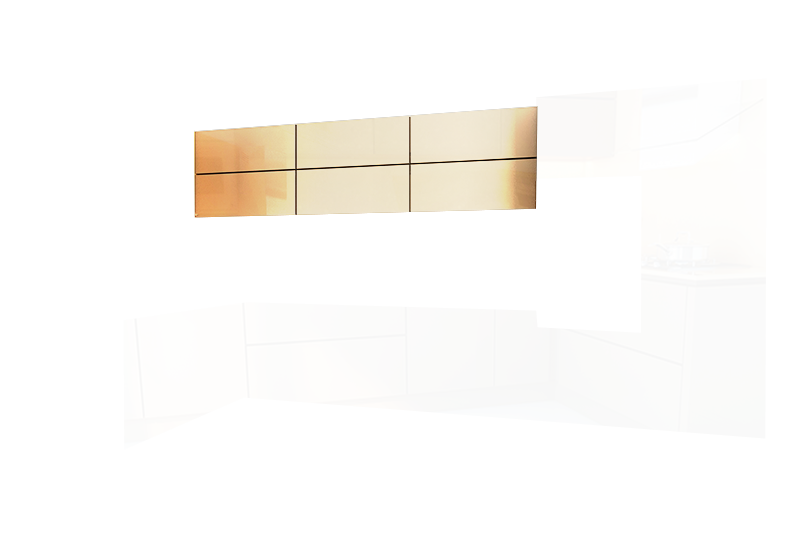 фотография из конструктора Мир Вокруг Кухни - верхний модуль цвета Магнолия Суперматовый