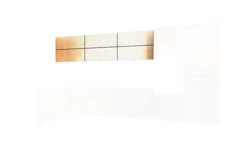 фотография из конструктора Мир Вокруг Кухни - верхний модуль цвета Облако Металлик