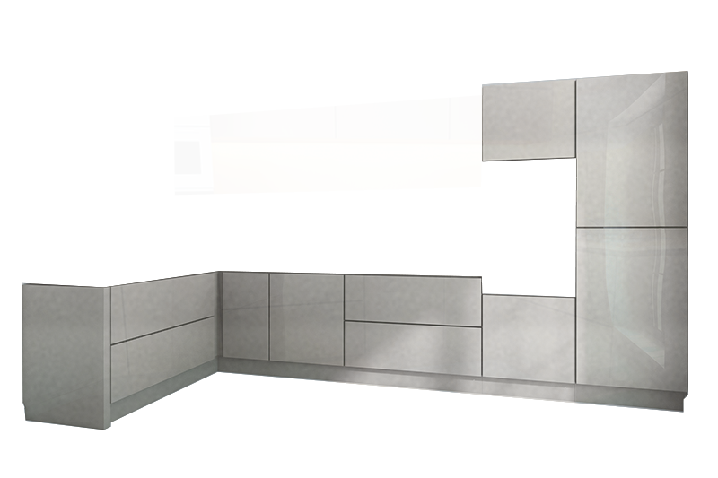 фотография из конструктора Мир Вокруг Кухни - нижний модуль цвета Серый 3