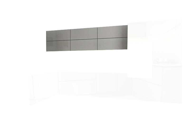 фотография из конструктора Мир Вокруг Кухни - верхний модуль цвета Серый Металлик